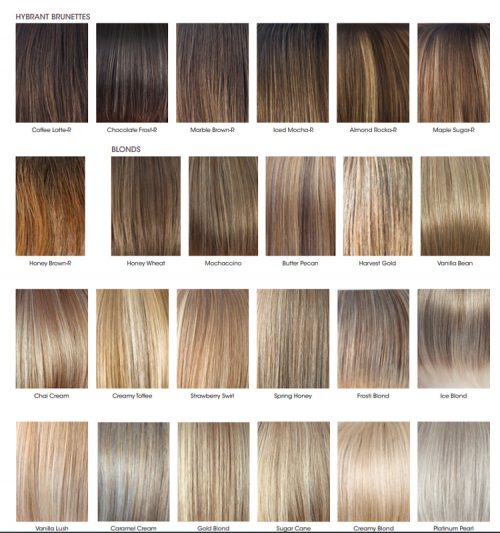 Rene of Paris Color Chart - Rooted Colors - LA Wig Company