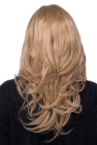 Eva Estetica Remy Human Hair Wig with Monofilament Top back view