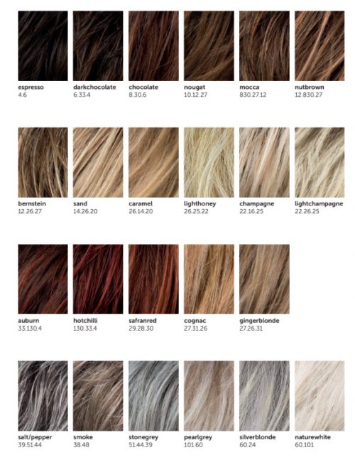 Ellen Wille - Prime Power Color Chart - LA Wig Company