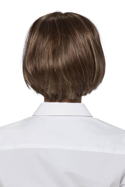 Kennedy - brown woman's wig back view
